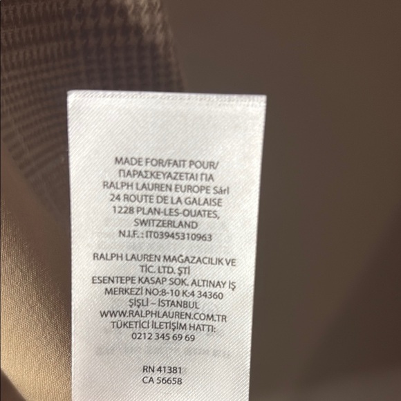 Lauren Ralph Lauren Beige Checkered Blazer - Picture 8 of 10